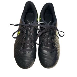 Black and Yellow Youth Soccer Cleats